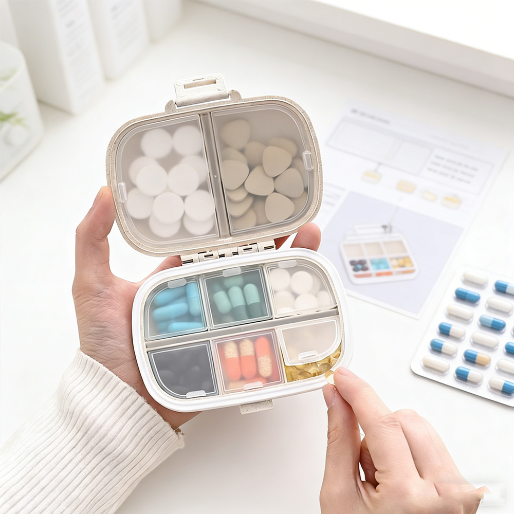 Stationery - Estojo Portátil para Armazenamento de Medicamentos,