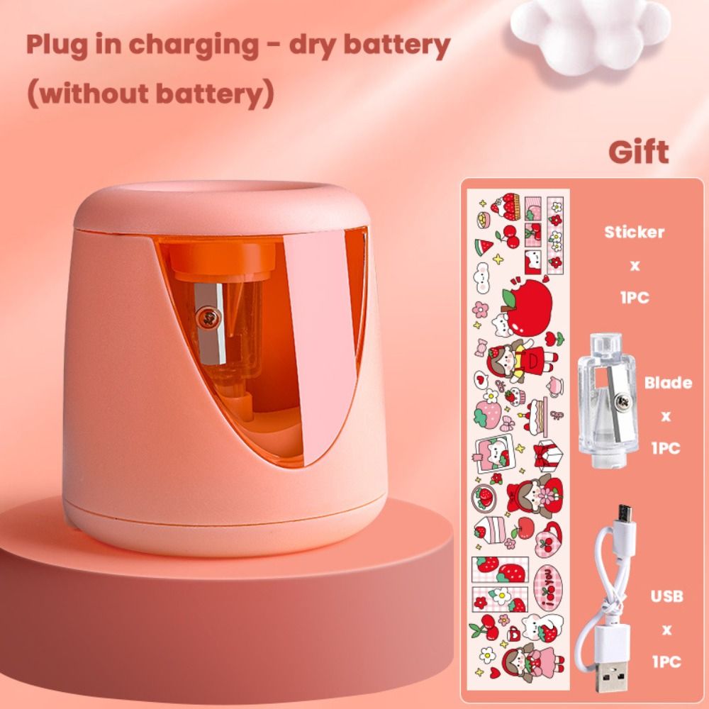 Electric Pencil Sharpener Usb - Material Escolar, Lápis Elétrico Criativo com