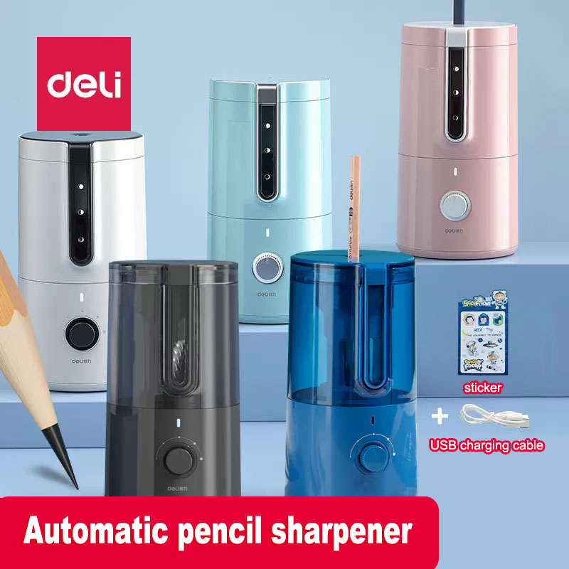 Electric Pencil Sharpener Usb - Deli apontador de lápis elétrico automático
