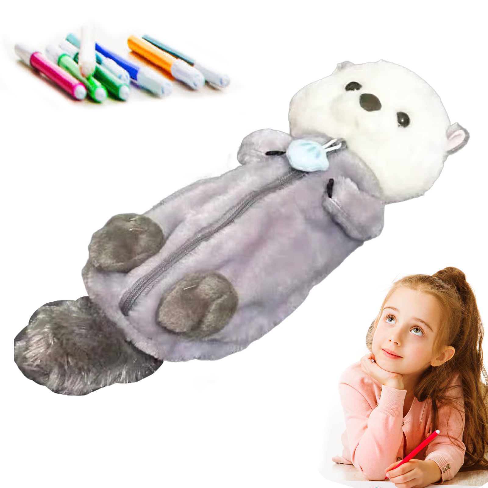 School Supplies - Criativo brinquedo de pelúcia lápis caso