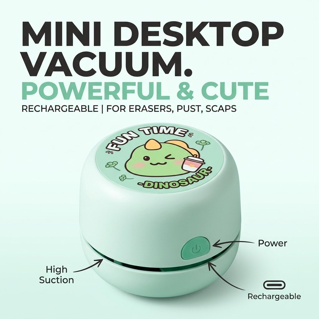 Mini Desktop Vacuum Cleaner For Eraser Dust - Aspirador de Pó de Mesa Mini