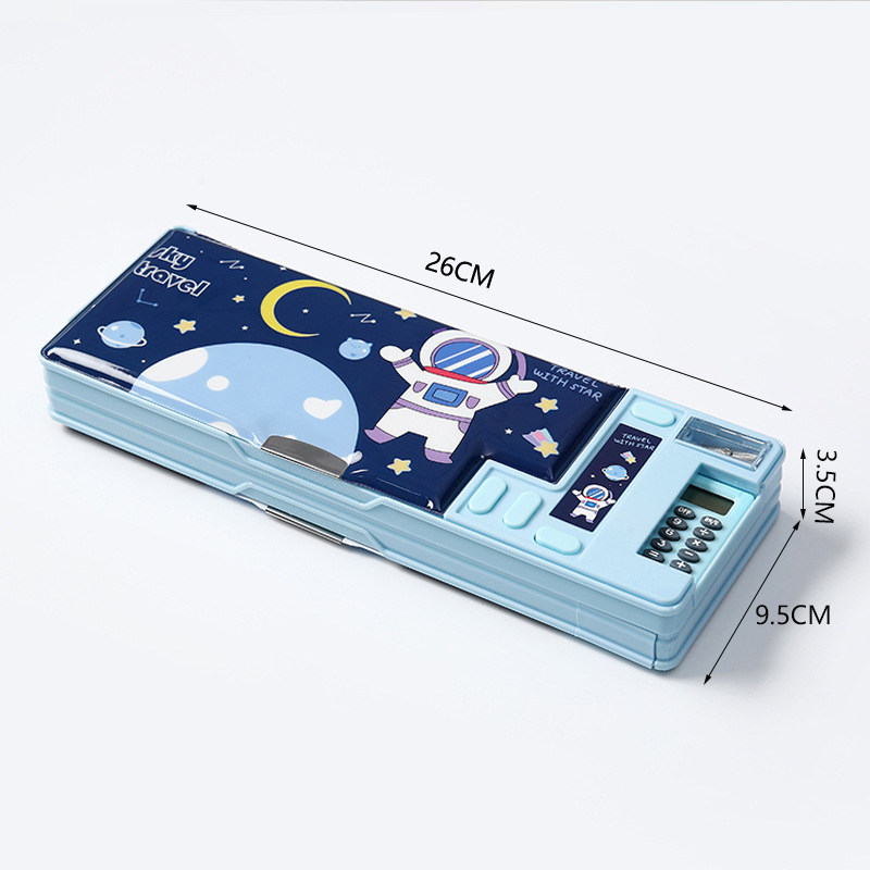 Scientific Calculator For Secondary School - Estojo de Lápis Multifuncional com Calculadora,