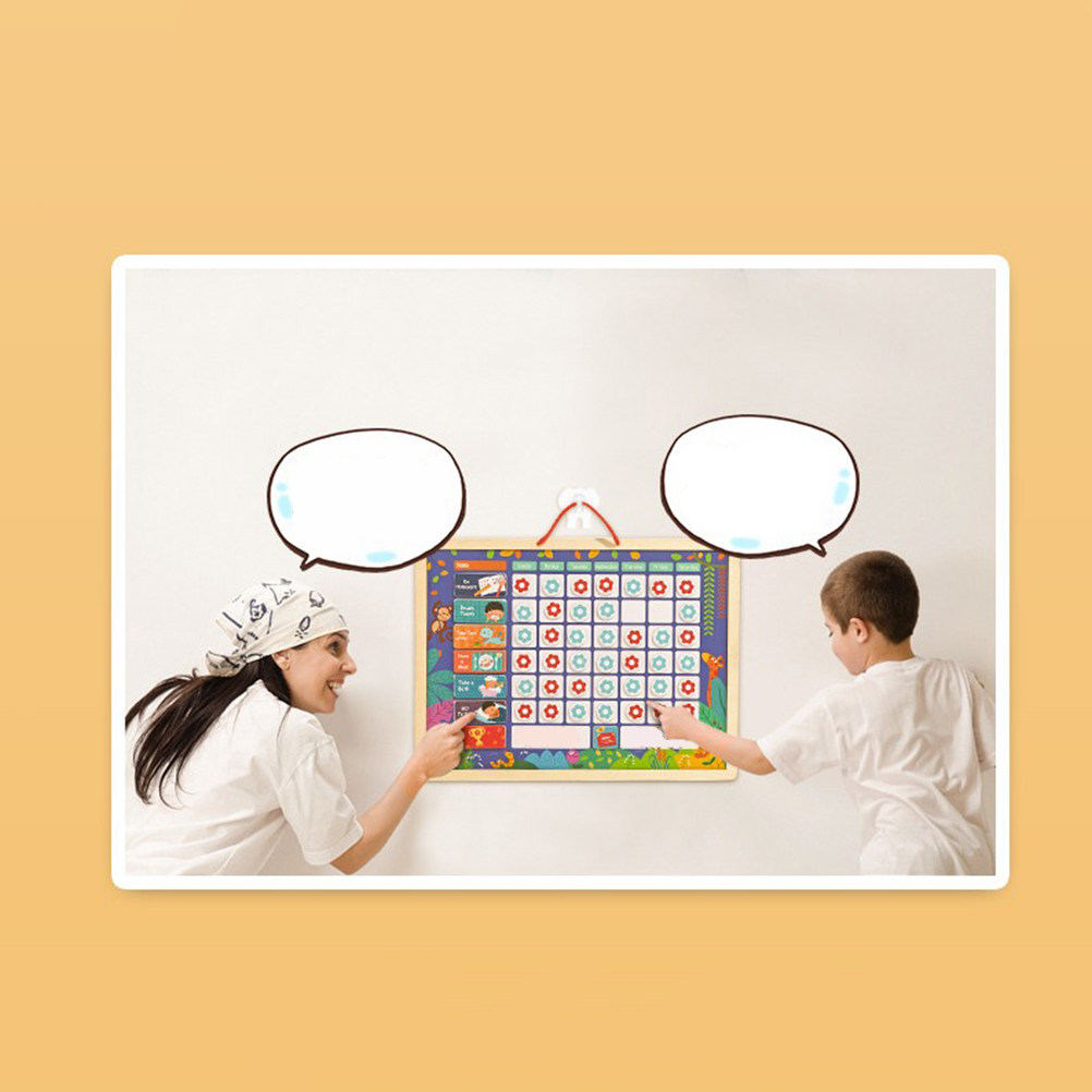 Kids Magnetic Reward Chart Board - Quadro Magnético Educacional Infantil de Responsabilidade,