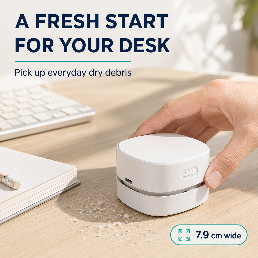Mini Aspirador de Pó de Mesa S - Mini Desktop Vacuum Cleaner For Eraser Dust avaliação e preço