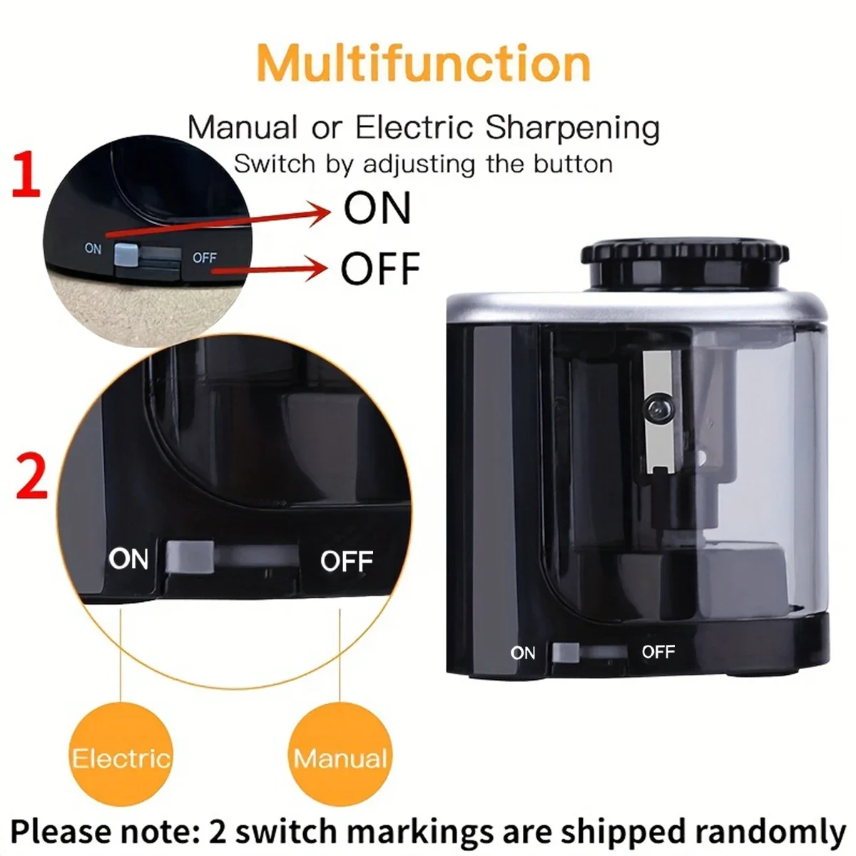 Afiador elétrico de mesa, afia - Electric Pencil Sharpener Usb avaliação e preço