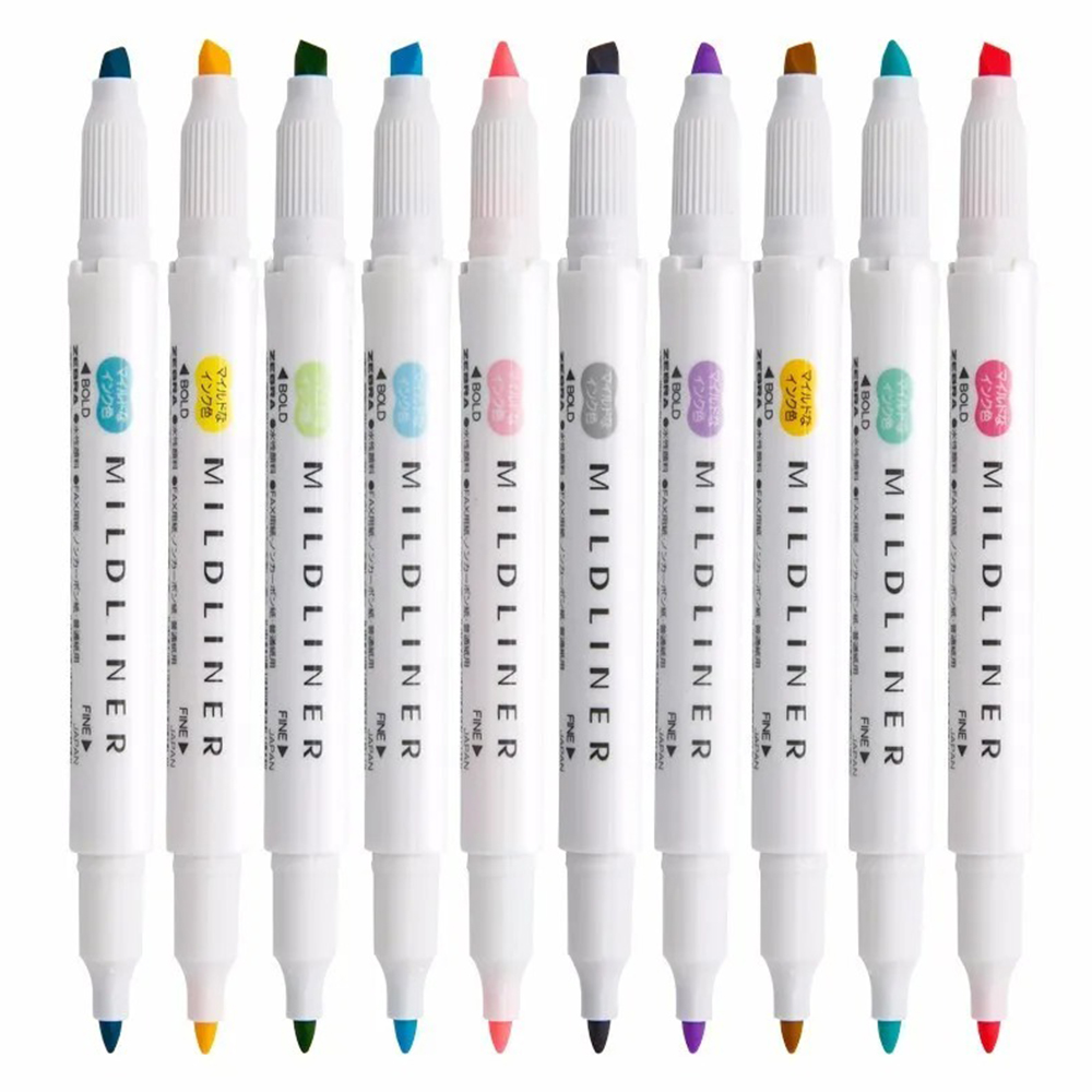 35 cores ZEBRA Mildliner Highl - Pastel Highlighter Set Double Ended avaliação e preço