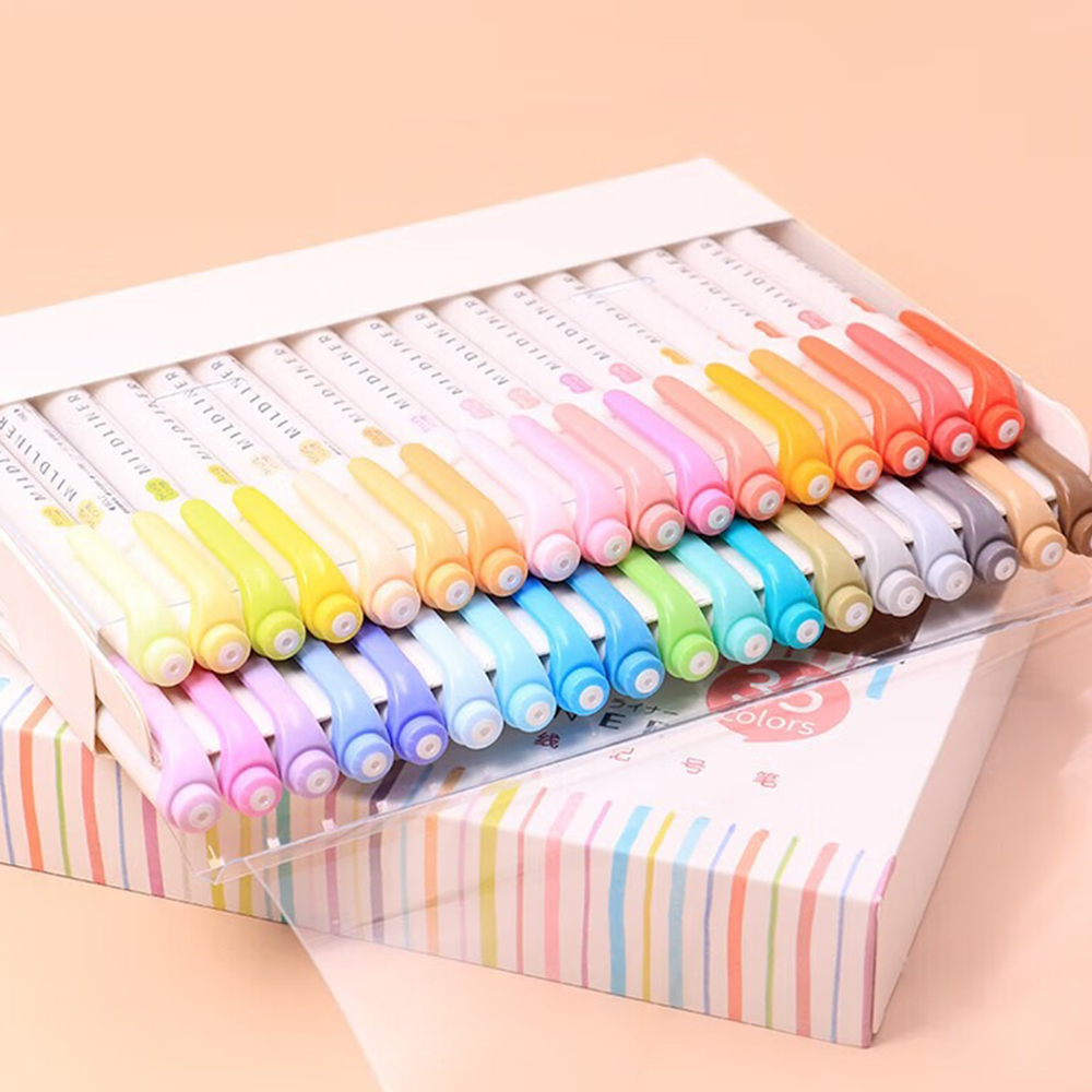 35 cores ZEBRA Mildliner Highl - Pastel Highlighter Set Double Ended avaliação e preço