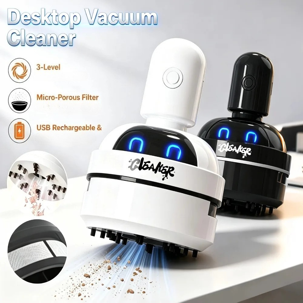 Aspirador de Pó Portátil Mini  - Mini Desktop Vacuum Cleaner For Eraser Dust avaliação e preço