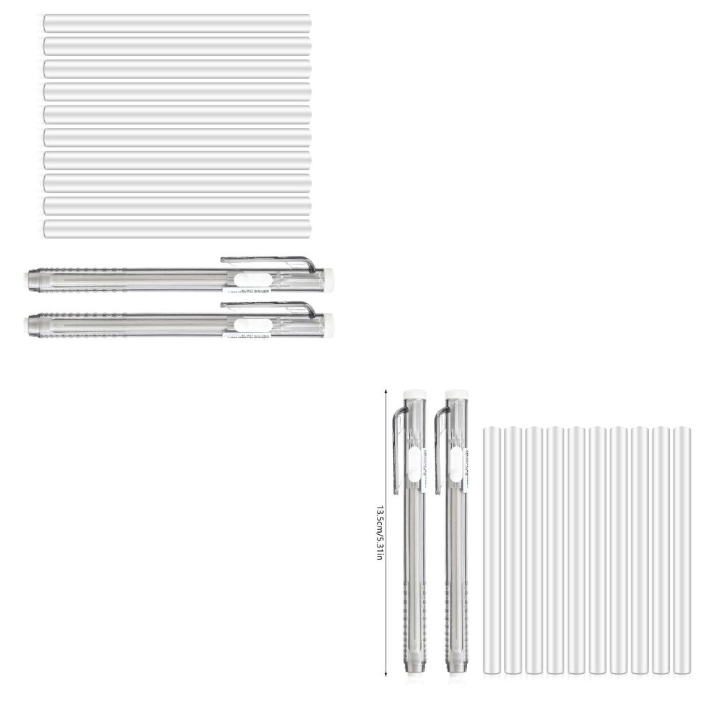 12x borrachas forma caneta bor - Retractable Eraser Pen Click avaliação e preço