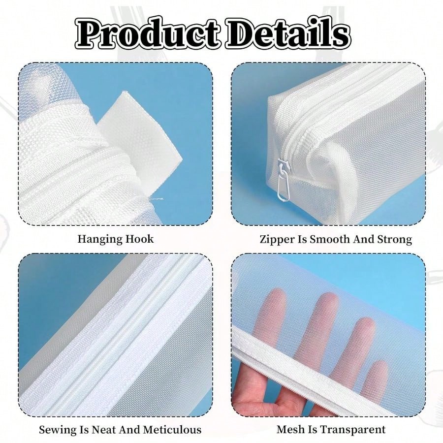 Estojo Transparente de Malha p - Clear Mesh Pencil Pouch For Exam avaliação e preço