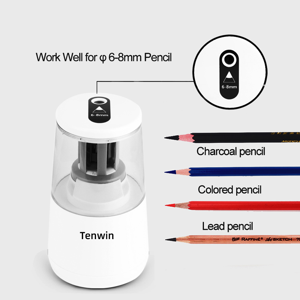 Tenwin-Sharpener de lápis elét - Electric Pencil Sharpener Usb avaliação e preço