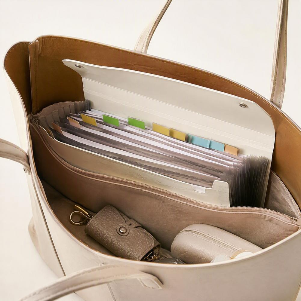 Pasta de Arquivos Expansível c - Expandable Accordion File Folder 13 Pockets avaliação e preço