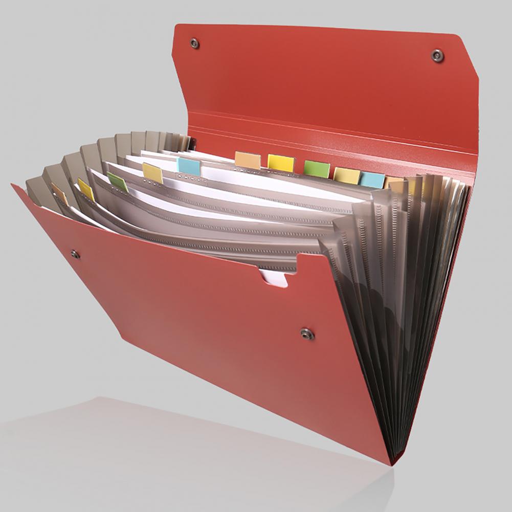 Pasta de Arquivos Expansível c - Expandable Accordion File Folder 13 Pockets avaliação e preço