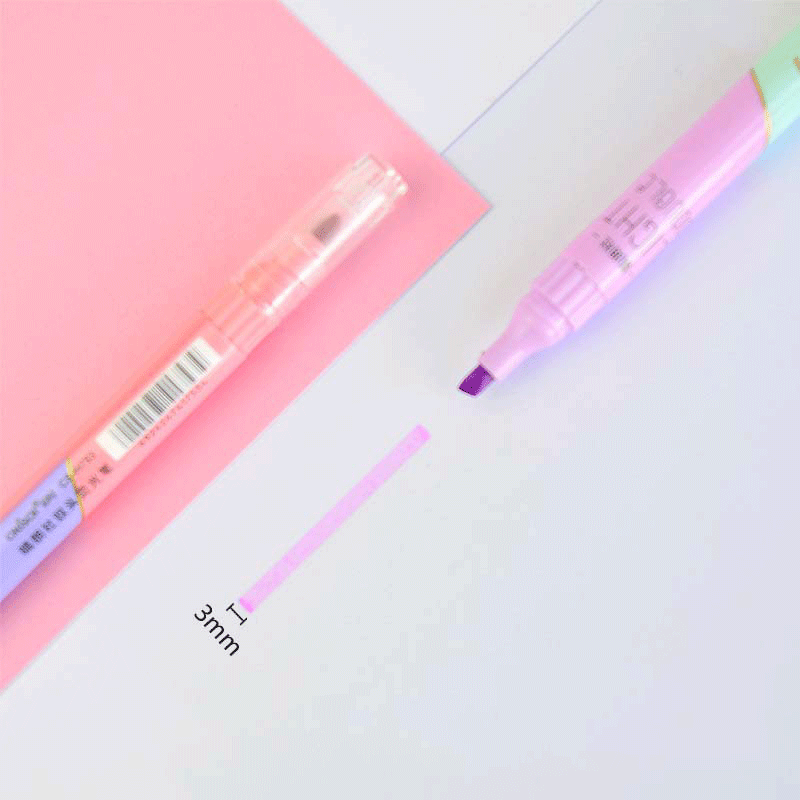 6 pçs ponta dupla highlighter  - Pastel Highlighter Set Double Ended avaliação e preço