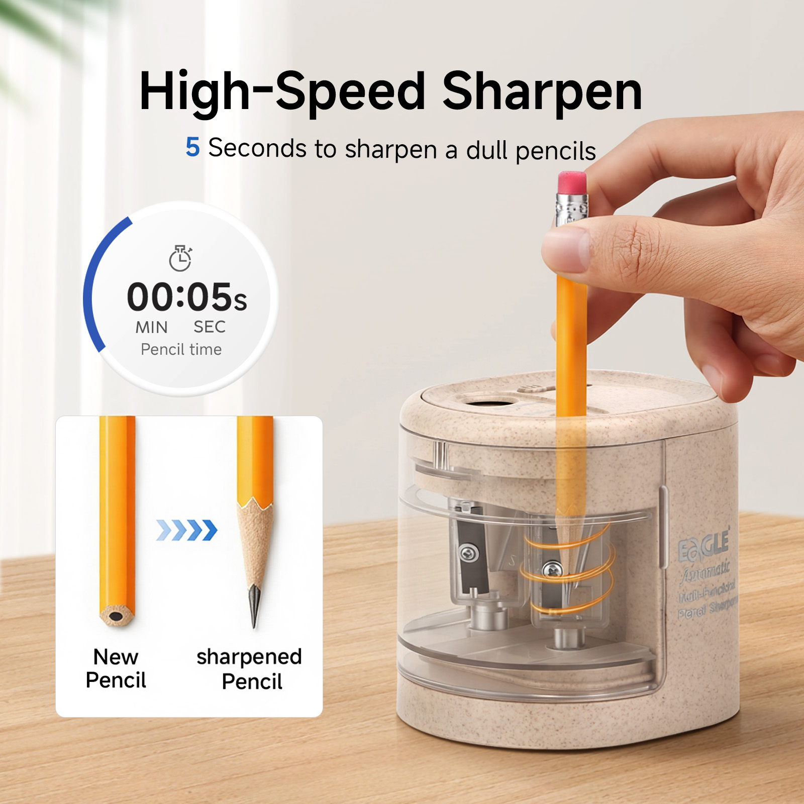 Afiador de Lápis Elétrico Auto - Electric Pencil Sharpener Usb avaliação e preço