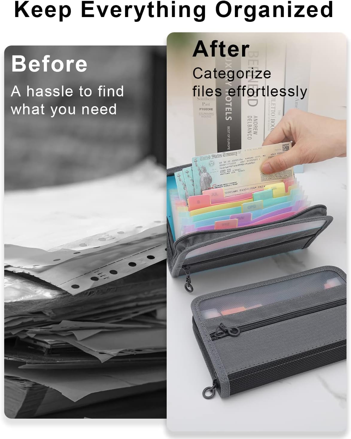 Organizador de Arquivos A6 Peq - Expandable Accordion File Folder 13 Pockets avaliação e preço