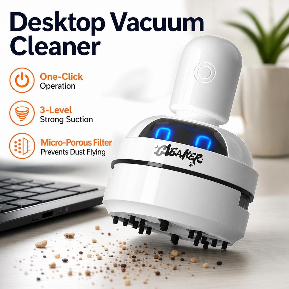 Aspirador de Pó Portátil Mini  - Mini Desktop Vacuum Cleaner For Eraser Dust avaliação e preço
