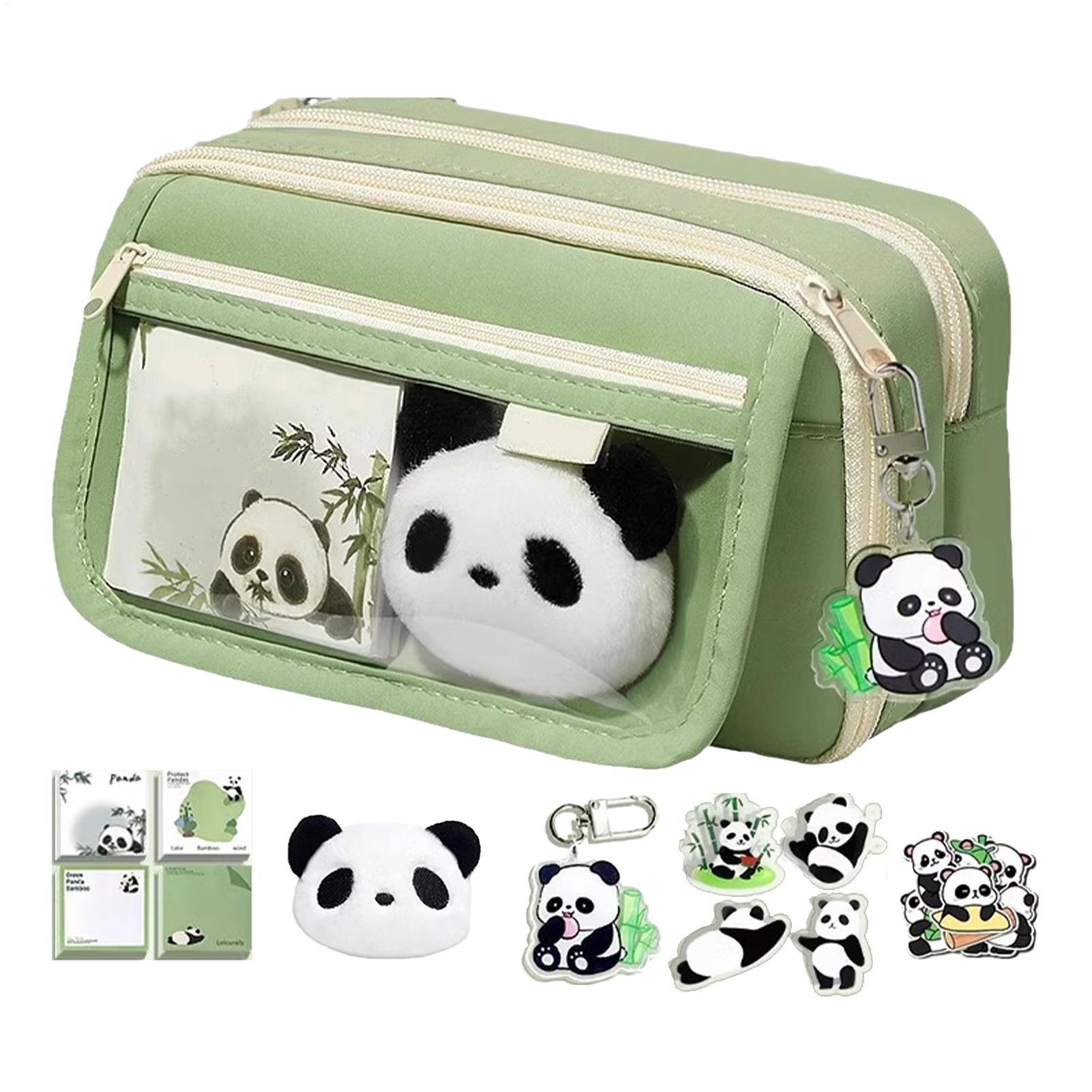 Estojo de Lápis Estético Panda - Aesthetic Large Pencil Case Pouch avaliação e preço