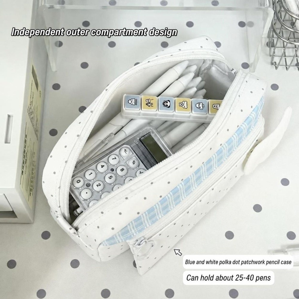 Estojo de Lápis Estético com E - Aesthetic Large Pencil Case Pouch avaliação e preço