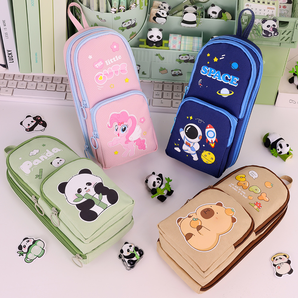 Bonito dos desenhos animados c - Aesthetic Large Pencil Case Pouch avaliação e preço