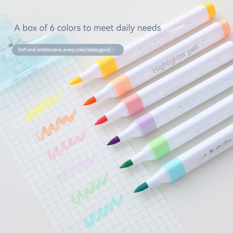 Conjunto de canetas iluminador - Pastel Highlighter Set Double Ended avaliação e preço