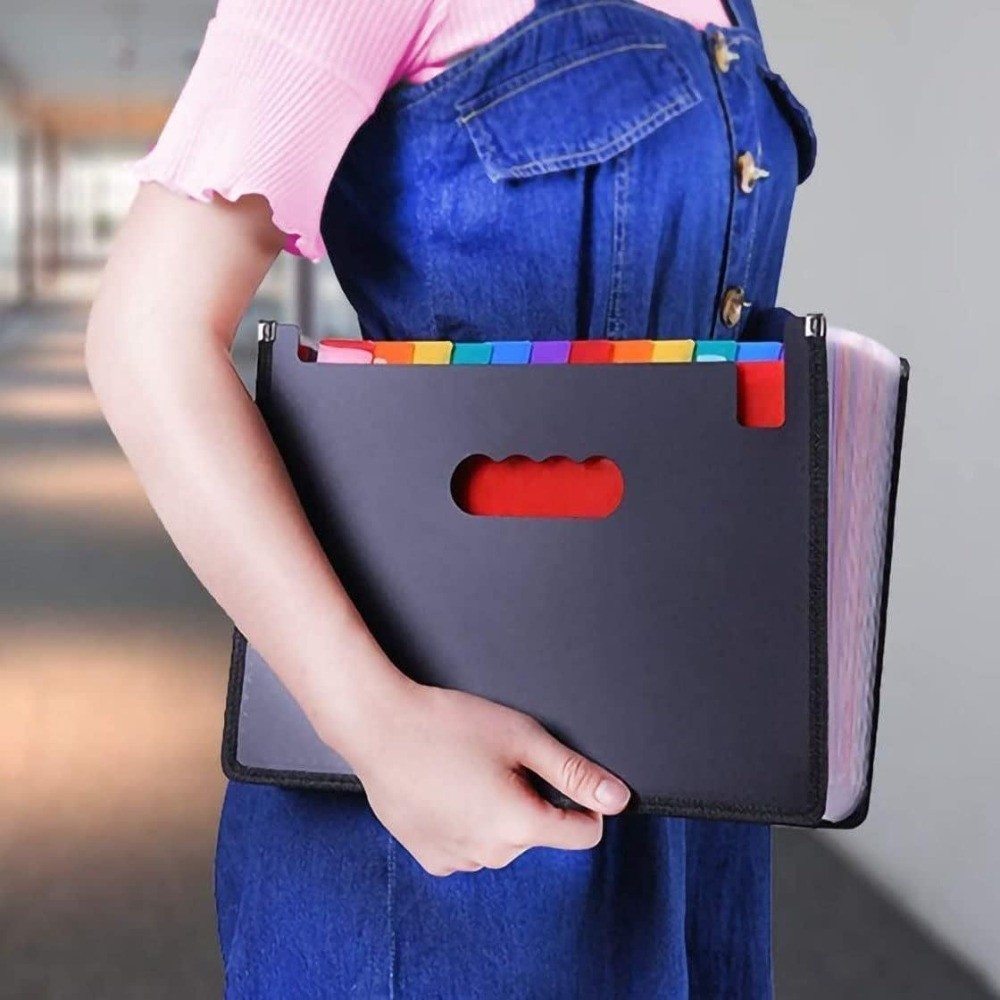 Caixa de Arquivos Expansível V - Expandable Accordion File Folder 13 Pockets avaliação e preço