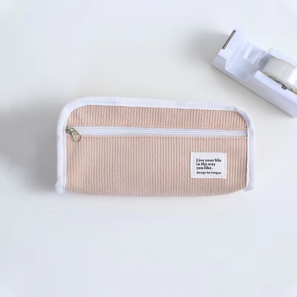 Estojo de Papelaria Rosa Azul  - Aesthetic Large Pencil Case Pouch avaliação e preço