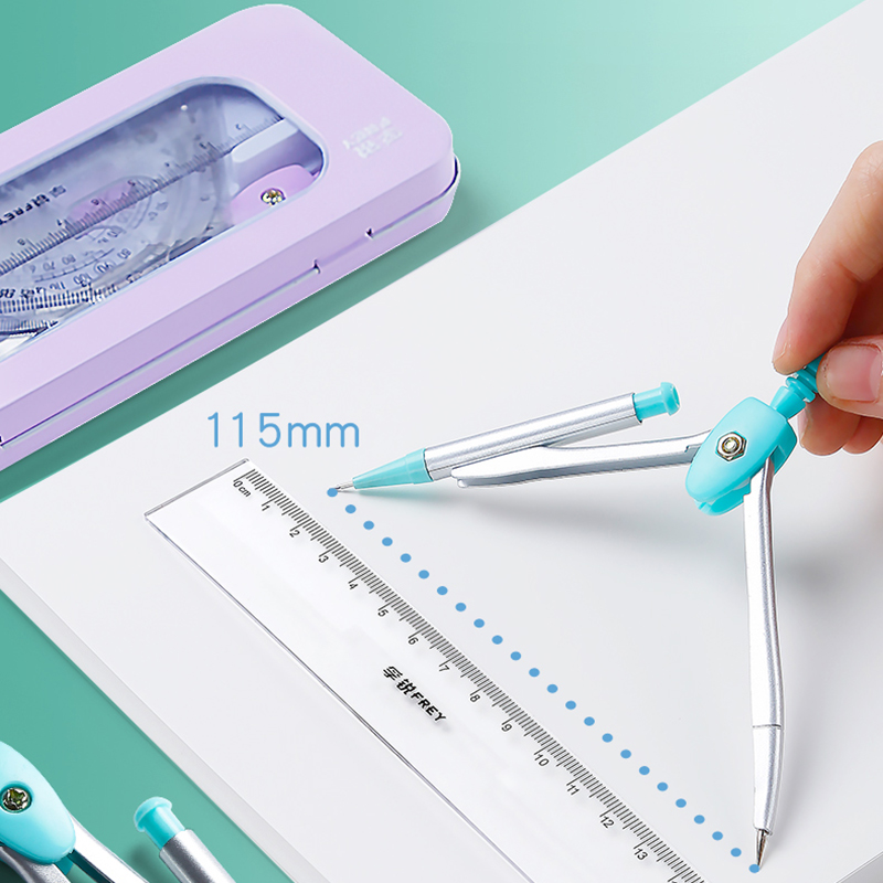 Conjunto de bússola de aço ino - Math Geometry Set With Compass avaliação e preço