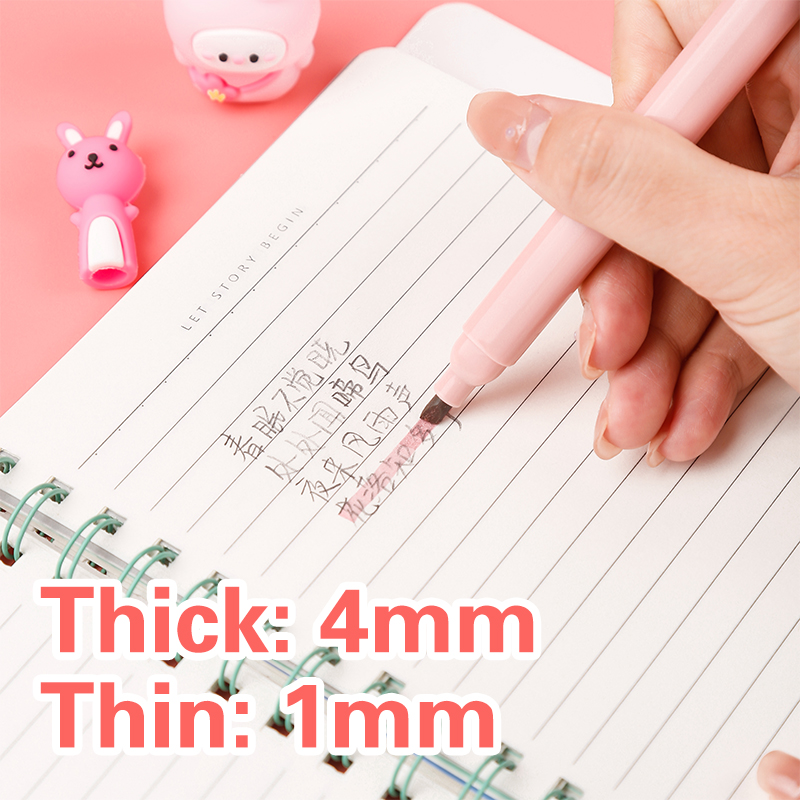 6 unidades/pacote kawaii gato  - Pastel Highlighter Set Double Ended avaliação e preço