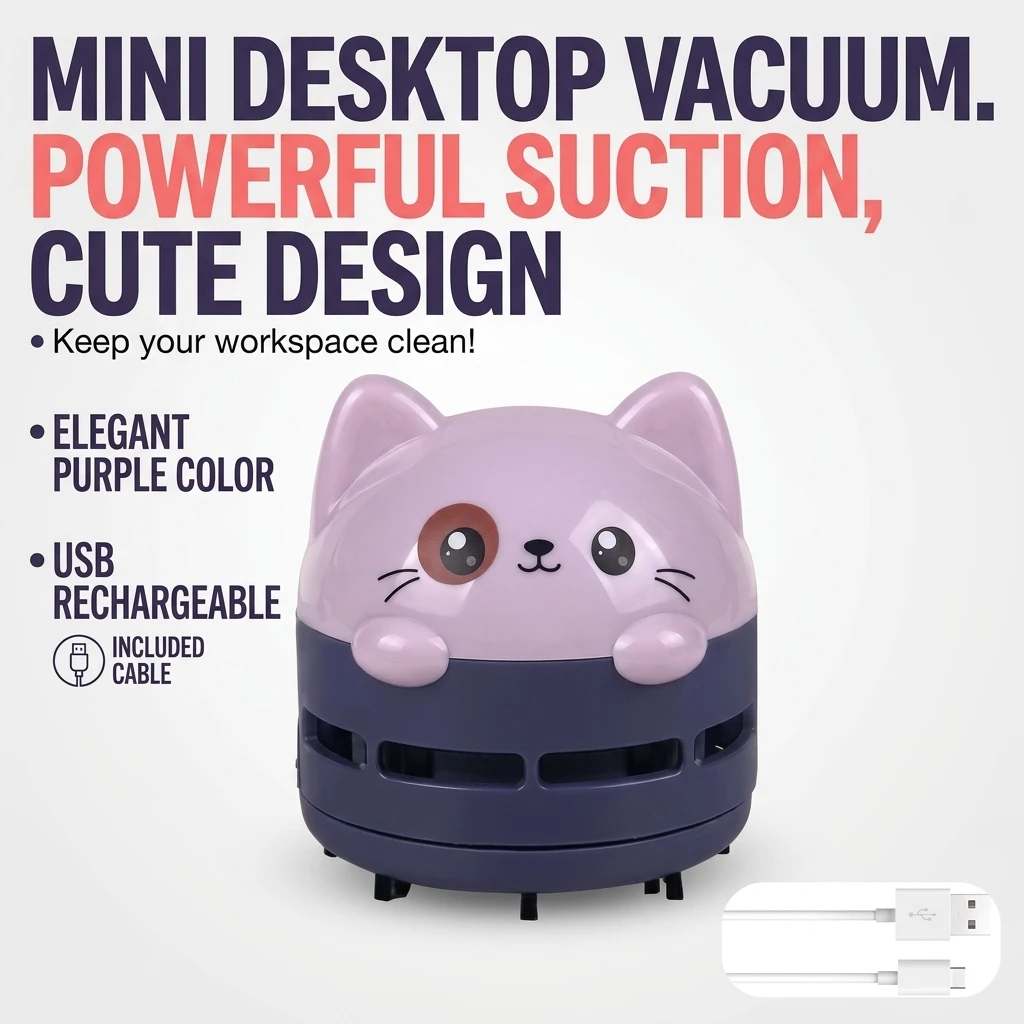 Aspirador de Pó de Mesa Mini S - Mini Desktop Vacuum Cleaner For Eraser Dust avaliação e preço