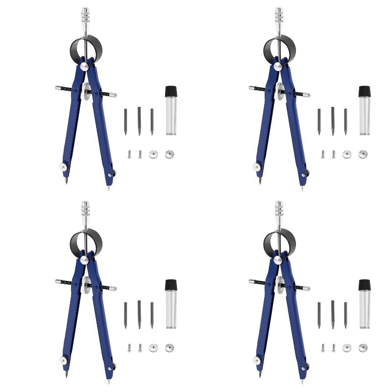 Kit com 4 Compassos Profission - Math Geometry Set With Compass avaliação e preço