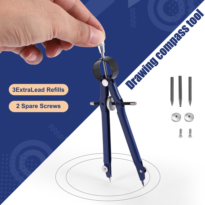 Kit com 4 Compassos Profission - Math Geometry Set With Compass avaliação e preço