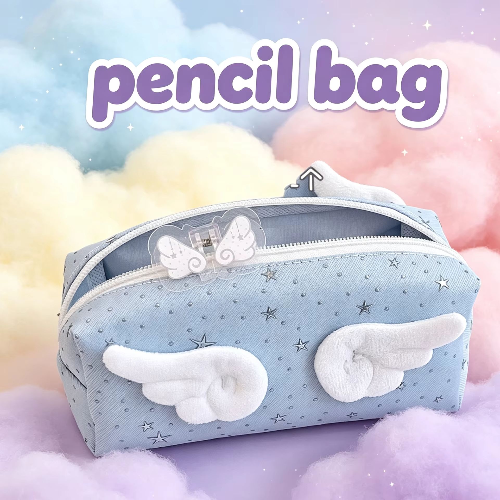 Estojo de lápis com asas de an - Aesthetic Large Pencil Case Pouch avaliação e preço