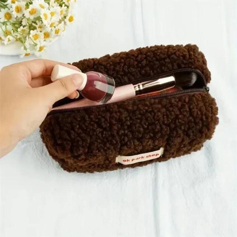 Bolsa de Armazenamento de Pelú - Aesthetic Large Pencil Case Pouch avaliação e preço