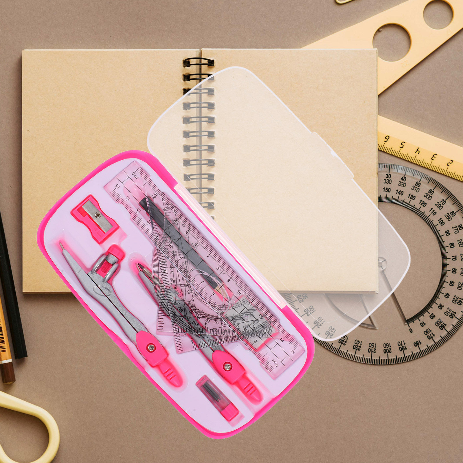 Conjunto de Compasso Portátil  - Math Geometry Set With Compass avaliação e preço