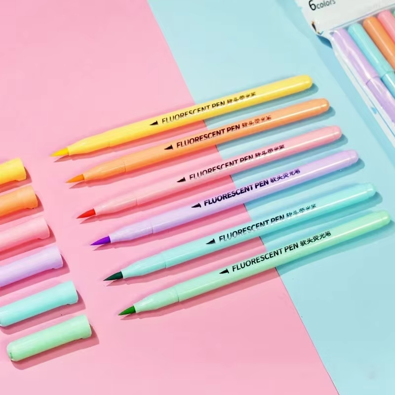 Conjunto de canetas fluorescen - Pastel Highlighter Set Double Ended avaliação e preço