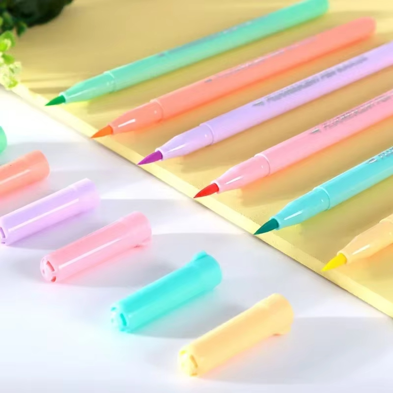 Conjunto de canetas fluorescen - Pastel Highlighter Set Double Ended avaliação e preço