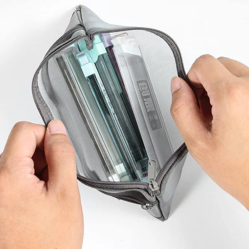 Bolsa de papelaria em malha de - Clear Mesh Pencil Pouch For Exam avaliação e preço