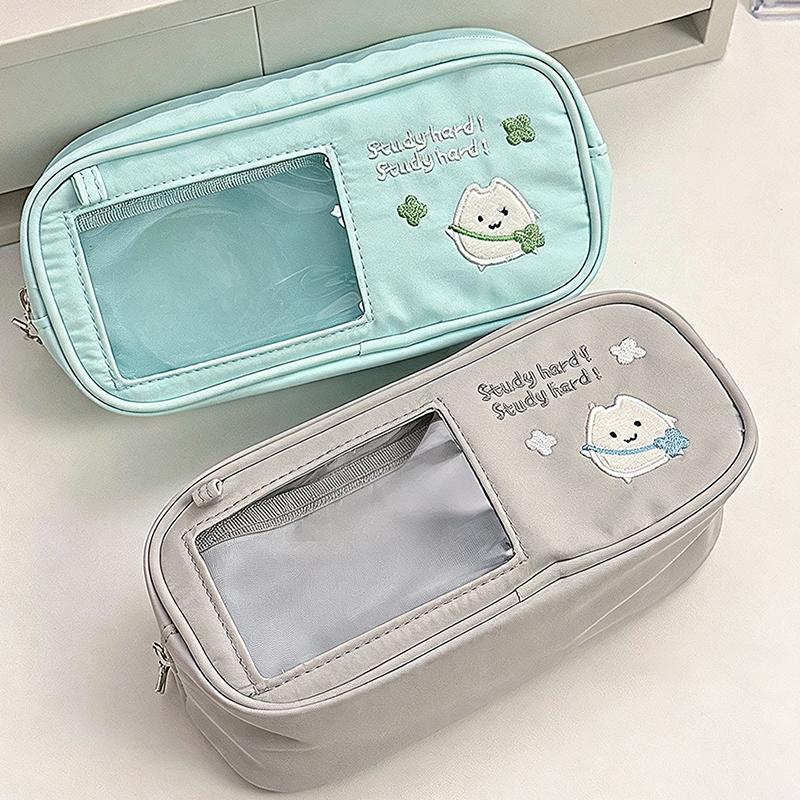 Estojo de Lápis Fofo Grande: O - Aesthetic Large Pencil Case Pouch avaliação e preço