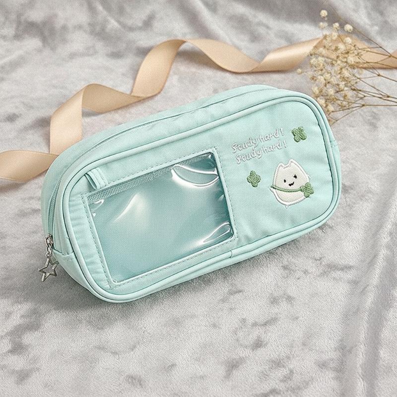Estojo de Lápis Fofo Grande: O - Aesthetic Large Pencil Case Pouch avaliação e preço