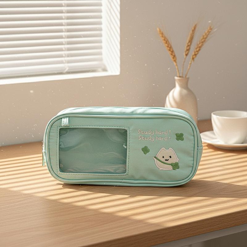 Estojo de Lápis Fofo Grande: O - Aesthetic Large Pencil Case Pouch avaliação e preço