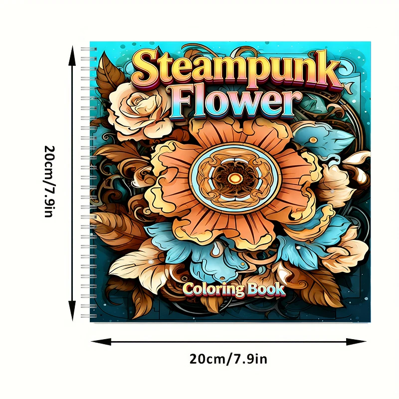 Livro de Colorir Flores Steamp - School Supplies avaliação e preço