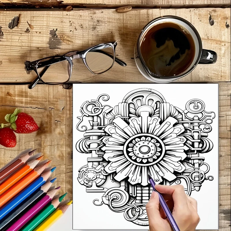 Livro de Colorir Flores Steamp - School Supplies avaliação e preço
