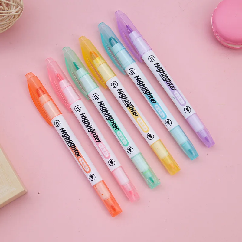 Única Window Tip Highlighter P - Pastel Highlighter Set Double Ended avaliação e preço