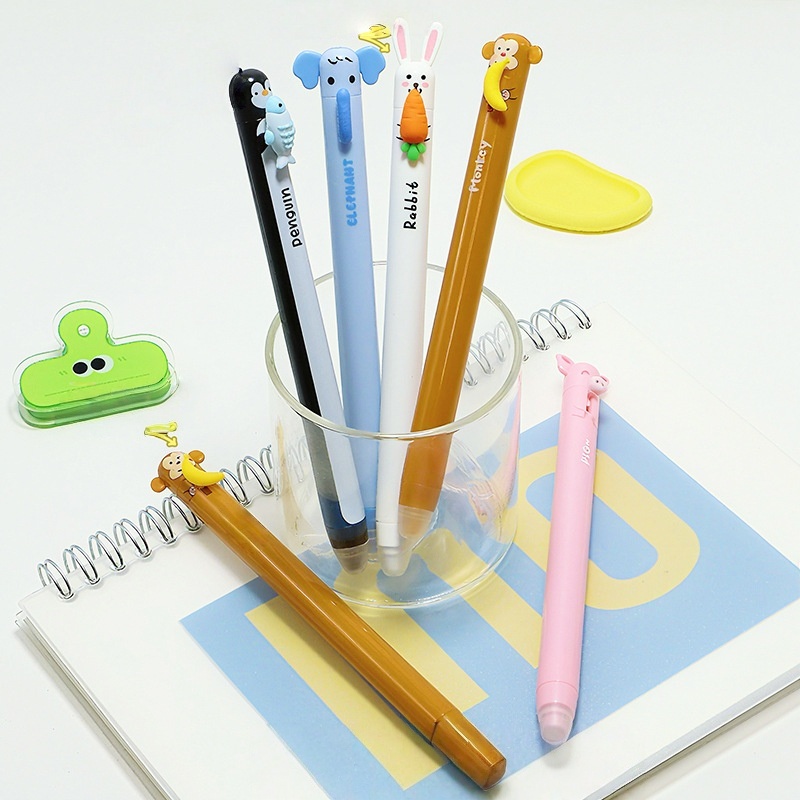 Pacote com 6 Canetas Gel Retrá - Retractable Eraser Pen Click avaliação e preço