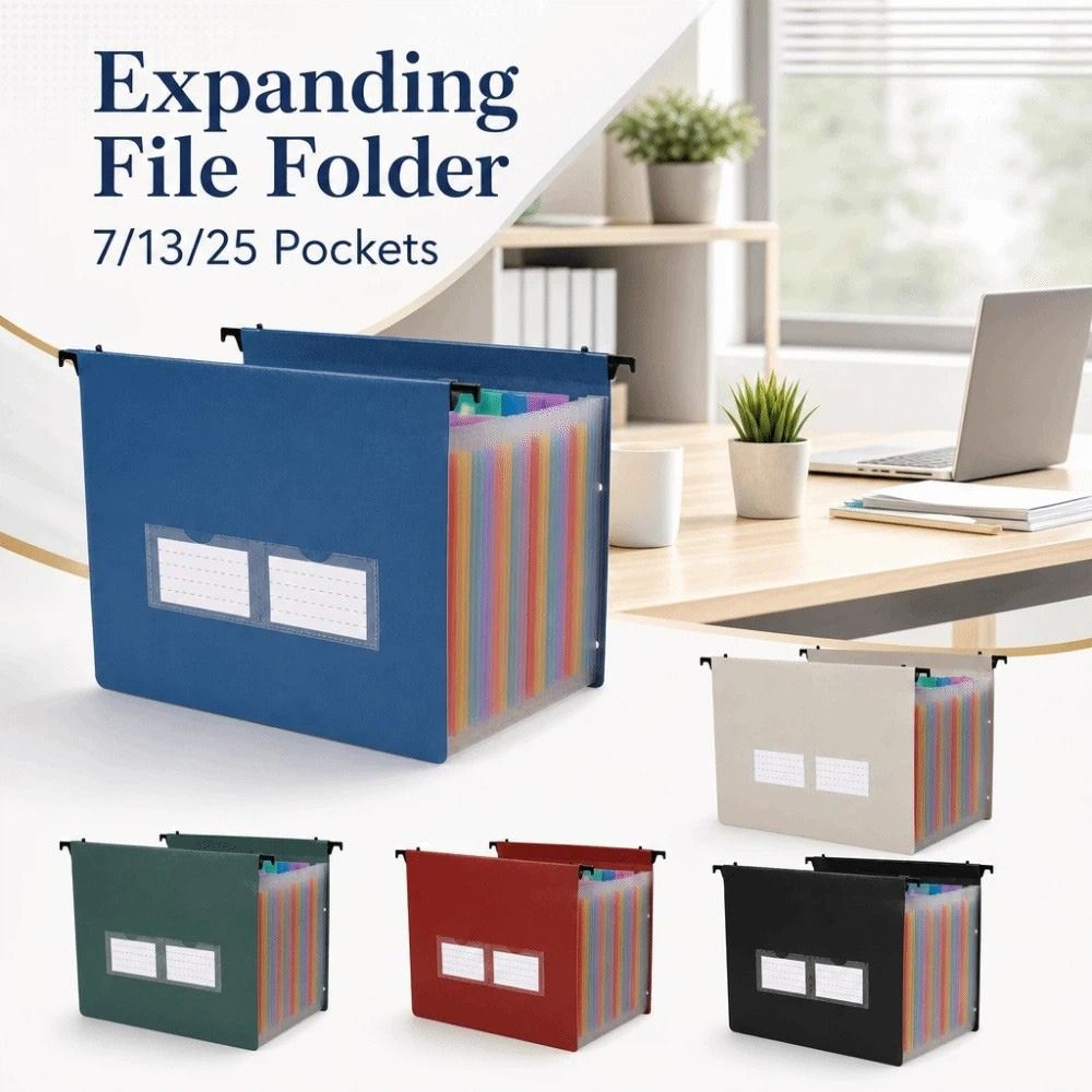 Pasta Expansível com 7/13/25 B - Expandable Accordion File Folder 13 Pockets avaliação e preço