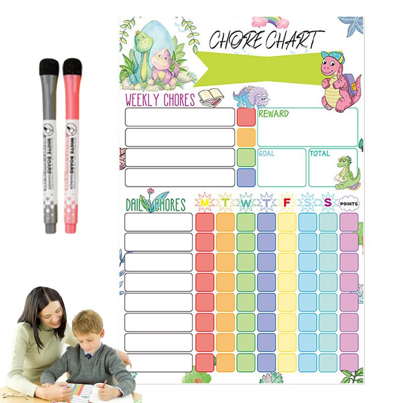 Gráfico de tarefas magnético,  - Kids Magnetic Reward Chart Board avaliação e preço