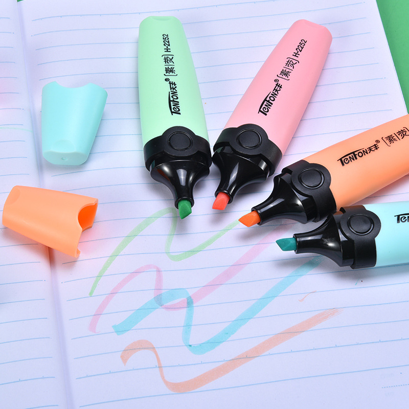 6 pçs/set iluminador cores pas - Pastel Highlighter Set Double Ended avaliação e preço