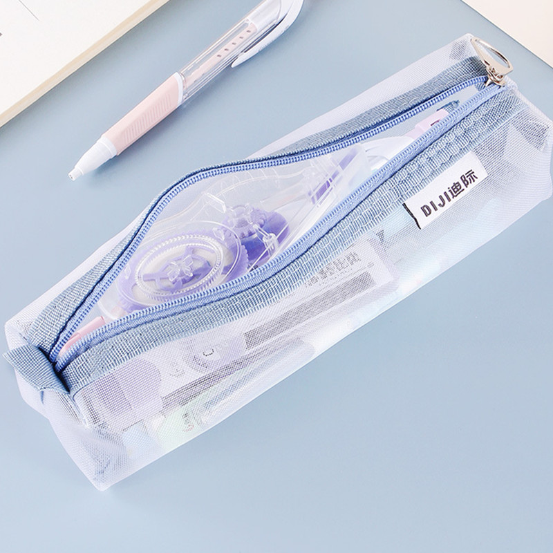 Bolsa transparente de malha de - Clear Mesh Pencil Pouch For Exam avaliação e preço
