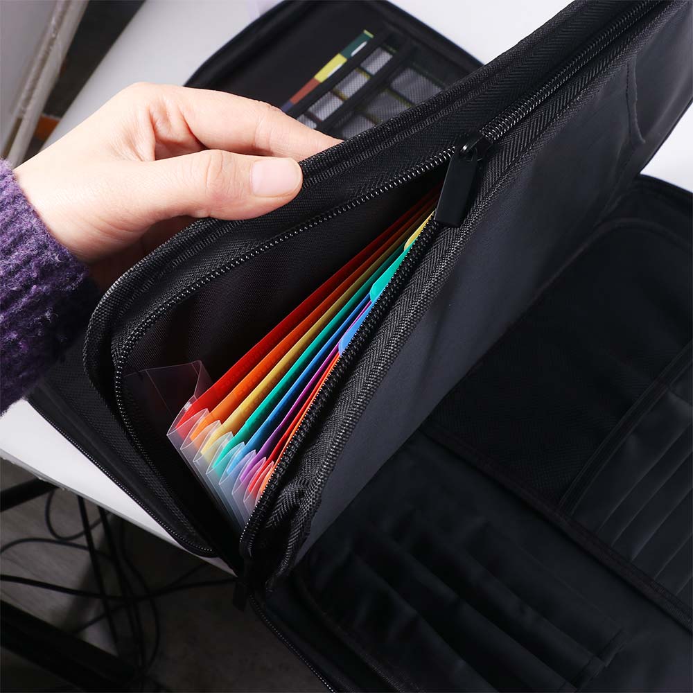 Caixa de Documentos à Prova de - Expandable Accordion File Folder 13 Pockets avaliação e preço